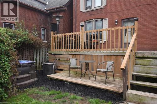 Multilevel wood decking with railing and steps - 522 Aberdeen Avenue, Hamilton, ON - Outdoor With Deck Patio Veranda With Exterior