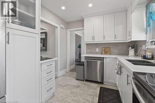 62 Palmer Road, Hamilton, ON - Indoor Photo Showing Kitchen With Double Sink