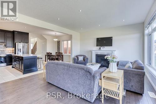 187 Rivertrail Avenue, Kitchener, ON - Indoor Photo Showing Living Room With Fireplace