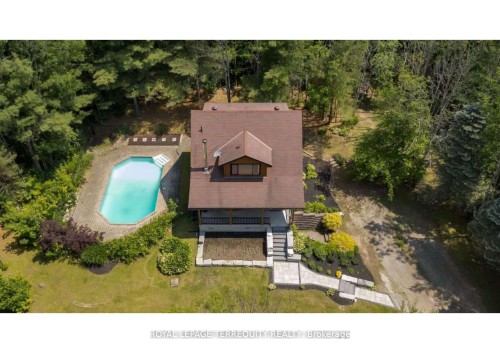 2668 Mcdonald Road, Springwater, ON - Outdoor With In Ground Pool