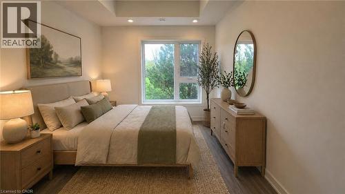 Virtually Staged - 16 Melbourne Avenue Unit# 210B, St. Catharines, ON - Indoor Photo Showing Bedroom