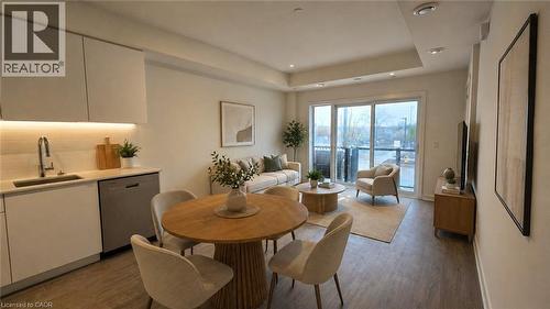 Virtually Staged - 16 Melbourne Avenue Unit# 210B, St. Catharines, ON - Indoor Photo Showing Dining Room