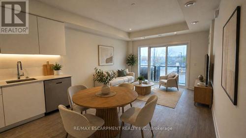 Virtually Staged - 210B - 16 Melbourne Avenue, St. Catharines, ON - Indoor Photo Showing Dining Room