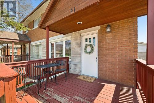 91 Wilfred Avenue, Kitchener, ON - Outdoor With Deck Patio Veranda With Exterior