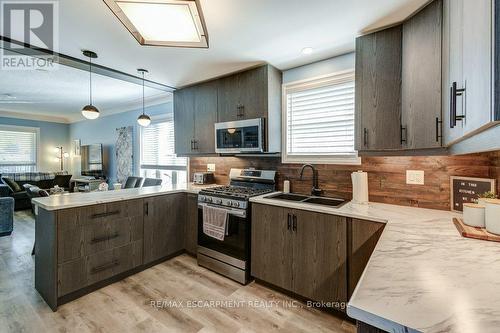 30 East 15Th Street, Hamilton, ON - Indoor Photo Showing Kitchen With Double Sink With Upgraded Kitchen