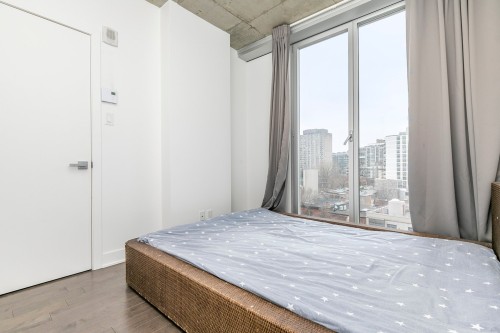 Bedroom - 804-1800 Boul. René-Lévesque O., Montréal (Ville-Marie), QC - Indoor Photo Showing Bedroom