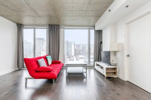 Living Room - 804-1800 Boul. René-Lévesque O., Montréal (Ville-Marie), QC - Indoor Photo Showing Living Room