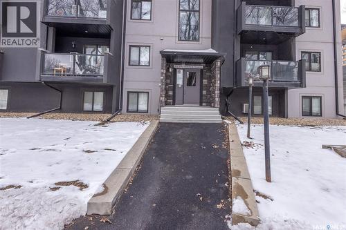 307 512 4Th Avenue N, Saskatoon, SK - Outdoor With Balcony With Facade
