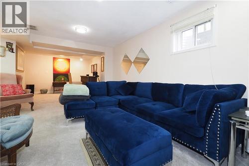 Living area featuring light carpet - 89 Lynnhaven Court, Kitchener, ON - Indoor Photo Showing Living Room