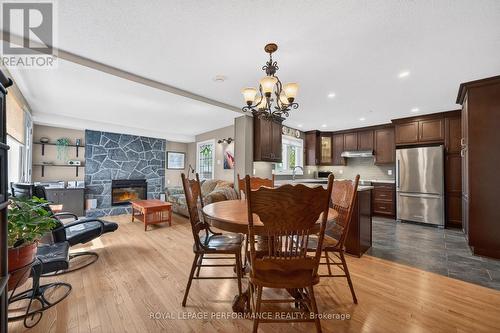 774 Manitou Drive, Ottawa, ON - Indoor Photo Showing Dining Room With Fireplace
