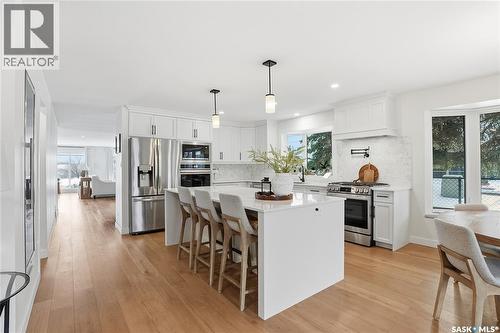 115 Whiteswan Drive, Saskatoon, SK - Indoor Photo Showing Kitchen With Stainless Steel Kitchen With Upgraded Kitchen
