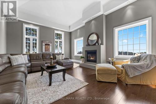5038 Thornton Road N, Oshawa, ON - Indoor Photo Showing Living Room With Fireplace