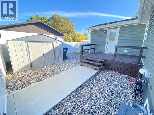 1205 Douglas Road, Weyburn, SK - Outdoor With Deck Patio Veranda With Exterior