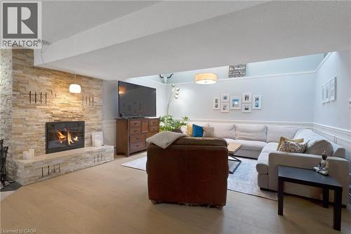 37 Yellow Birch Drive, Kitchener, ON - Indoor Photo Showing Living Room With Fireplace