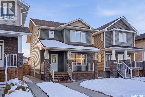 139 Maningas Bend, Saskatoon, SK - Outdoor With Deck Patio Veranda With Facade