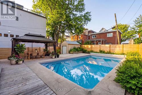 434 Byron Avenue, Ottawa, ON - Outdoor With In Ground Pool With Deck Patio Veranda