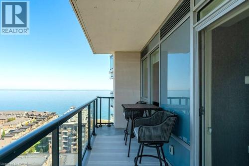 Bring your patio furniture! - 385 Winston Road Unit# 1402, Grimsby, ON - Outdoor With Body Of Water With Exterior