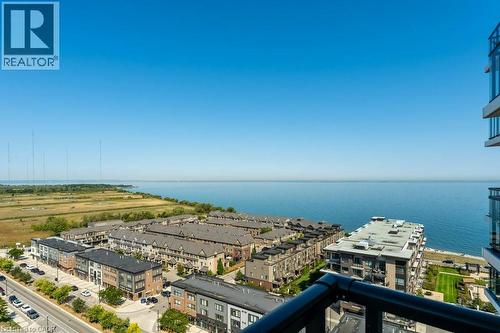 What a view! - 385 Winston Road Unit# 1402, Grimsby, ON - Outdoor With Body Of Water With View