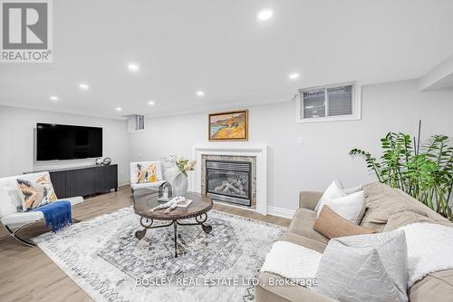 6358 Lisgar Drive, Mississauga, ON - Indoor Photo Showing Living Room With Fireplace