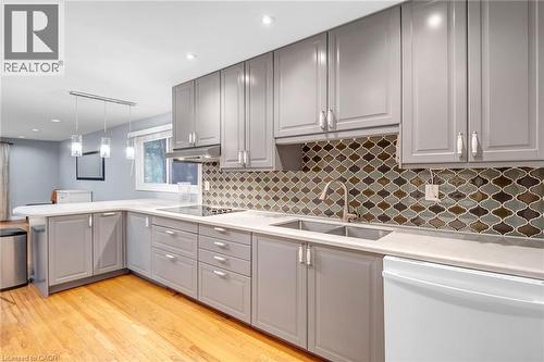 81 Sterling Street, Hamilton, ON - Indoor Photo Showing Kitchen With Double Sink With Upgraded Kitchen