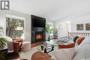 627 Delaronde Crescent, Saskatoon, SK  - Indoor Photo Showing Living Room With Fireplace 