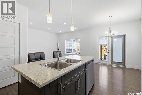 611 Kolynchuk Court, Saskatoon, SK - Indoor Photo Showing Kitchen With Double Sink