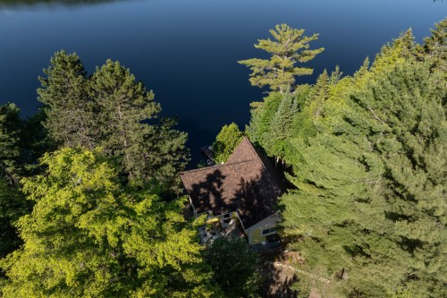 Photo aérienne - 206 Mtée Du Lac-Godin, Lac-Saint-Paul, QC - Outdoor With Body Of Water With View