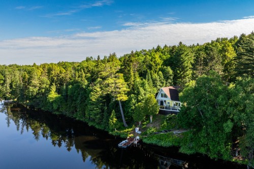 Photo aérienne - 206 Mtée Du Lac-Godin, Lac-Saint-Paul, QC - Outdoor With Body Of Water With View