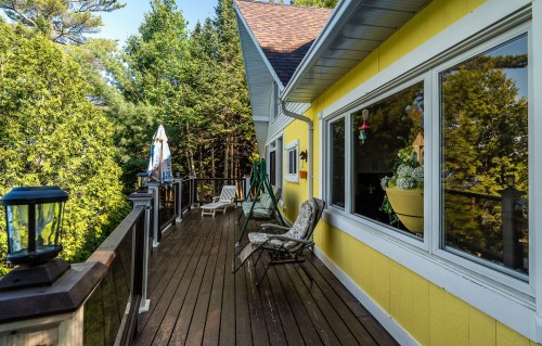 Balcon - 206 Mtée Du Lac-Godin, Lac-Saint-Paul, QC - Outdoor With Deck Patio Veranda With Exterior