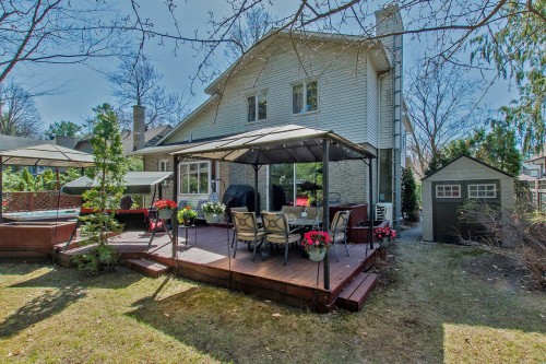 Back of Structure - 10 Place De Dieuze, Lorraine, QC - Outdoor With Deck Patio Veranda