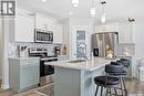 535 Schmeiser Avenue, Saskatoon, SK  - Indoor Photo Showing Kitchen With Stainless Steel Kitchen With Double Sink With Upgraded Kitchen 