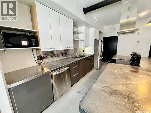 347&353 Maple Avenue, Yorkton, SK - Indoor Photo Showing Kitchen With Double Sink