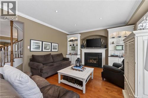 4266 Clubview Drive, Burlington, ON - Indoor Photo Showing Living Room With Fireplace