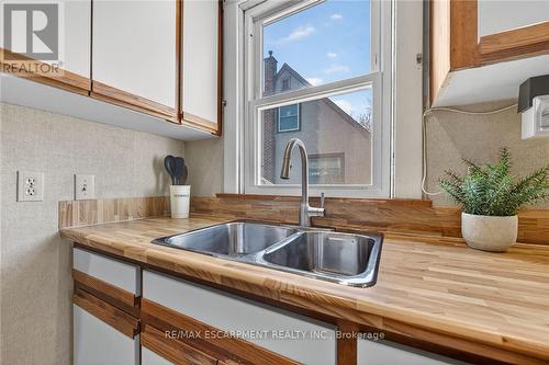 257 Queensdale Avenue E, Hamilton, ON - Indoor Photo Showing Kitchen With Double Sink