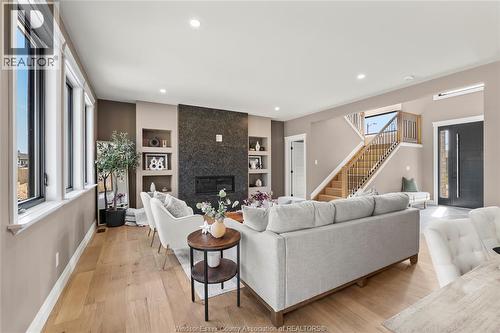 4512 Ursula, Comber, ON - Indoor Photo Showing Living Room With Fireplace