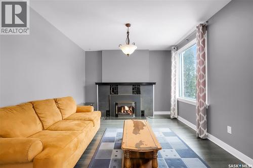 1231 Aird Street, Saskatoon, SK - Indoor Photo Showing Living Room With Fireplace