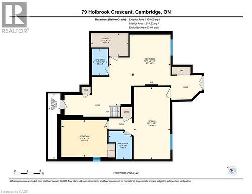Floor plan - 79 Holbrook Crescent, Cambridge, ON - Other