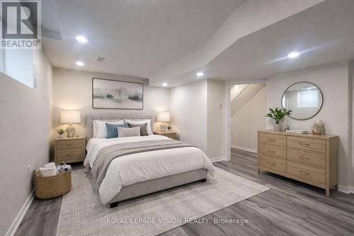 Virtually Staged Bedroom - Basement - 263 Wright Crescent, Ajax, ON - Indoor Photo Showing Bedroom