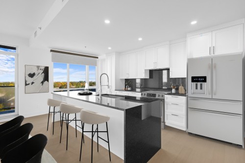 Kitchen - 702-205 Ch. Bates, Mont-Royal, QC - Indoor Photo Showing Kitchen With Upgraded Kitchen