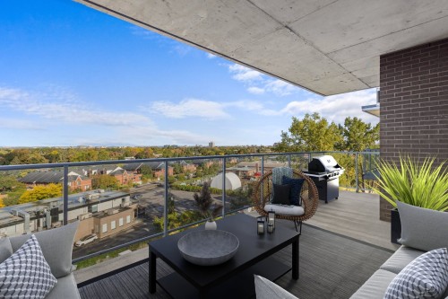Balcony - 702-205 Ch. Bates, Mont-Royal, QC - Outdoor With View With Exterior