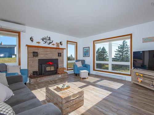 5956 Highway 1, Mavillette, NS - Indoor Photo Showing Living Room With Fireplace