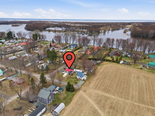 Aerial View - 23 Rue Aldéas-Lachapelle, Saint-François-Du-Lac, QC - Outdoor With View