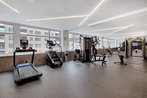 Salle d'exercice - 1803-3450 Rue Drummond, Montréal (Ville-Marie), QC - Indoor Photo Showing Gym Room