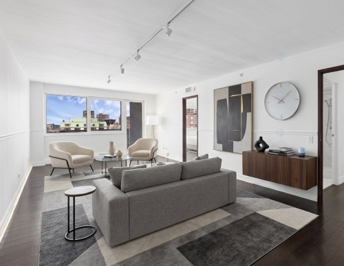 Salon - 1803-3450 Rue Drummond, Montréal (Ville-Marie), QC - Indoor Photo Showing Living Room