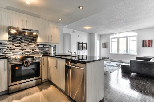 Vue d'ensemble - 604-6550 Boul. Henri-Bourassa O., Montréal (Saint-Laurent), QC - Indoor Photo Showing Kitchen With Upgraded Kitchen