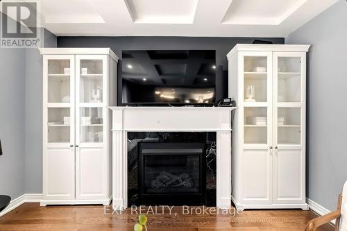 222 Blair Creek Drive, Kitchener, ON - Indoor Photo Showing Living Room With Fireplace