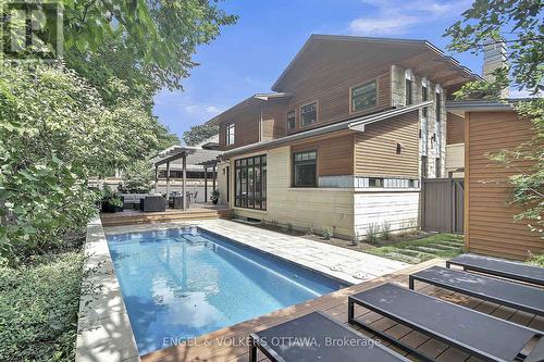 592 Brierwood Avenue, Ottawa, ON - Outdoor With In Ground Pool With Deck Patio Veranda