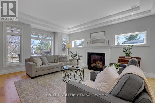 592 Brierwood Avenue, Ottawa, ON - Indoor Photo Showing Living Room With Fireplace