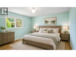 digitally altered to show the room with furniture - 