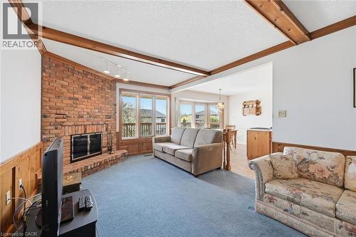 2018 Barlow Crescent, Burlington, ON - Indoor Photo Showing Living Room With Fireplace